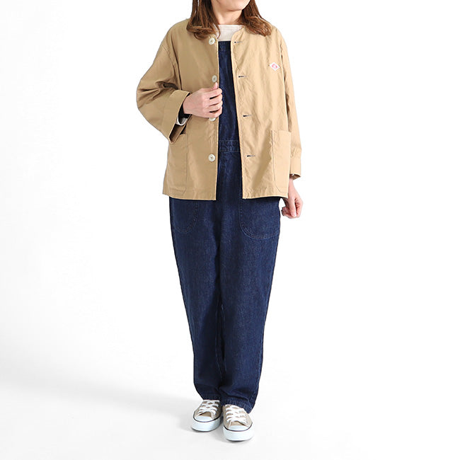 DANTON ダントン ノーカラージャケット JD-8876 DUK ワークジャケット (レディース)
