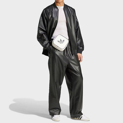 adidas originals アディダスオリジナルス フェイクレザー スーパースター トラックジャケット JC8220 黒 ブラック ジャージ メンズ