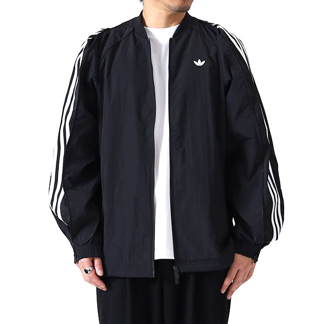 adidas originals アディダスオリジナルス ADILENIUM アディレニウム オーバーサイズ スーパースター トラックトップ JX1618 黒 ブラック ナイロンジャケット メンズ