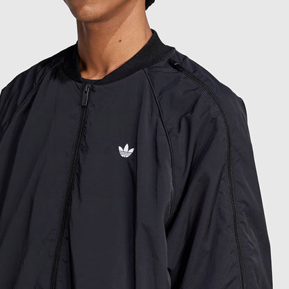 adidas originals アディダスオリジナルス ADILENIUM アディレニウム オーバーサイズ スーパースター トラックトップ JX1618 黒 ブラック ナイロンジャケット メンズ