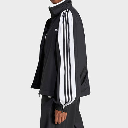 adidas originals アディダスオリジナルス ADILENIUM アディレニウム スタンドカラー ジップ トラックトップ JX9204 黒 ブラック ジャージ レディース