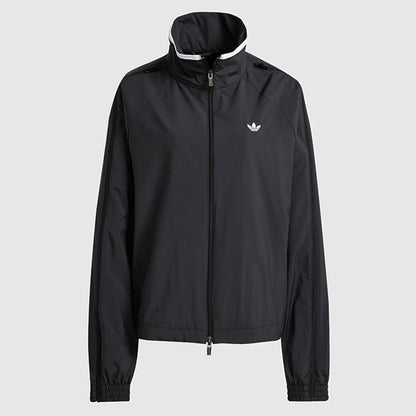 adidas originals アディダスオリジナルス ADILENIUM アディレニウム スタンドカラー ジップ トラックトップ JX9204 黒 ブラック ジャージ レディース