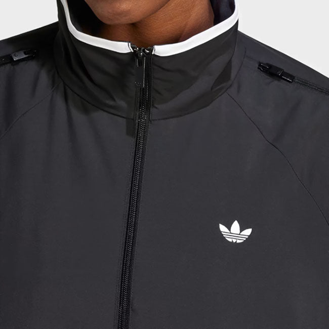 adidas originals アディダスオリジナルス ADILENIUM アディレニウム スタンドカラー ジップ トラックトップ JX9204 黒 ブラック ジャージ レディース