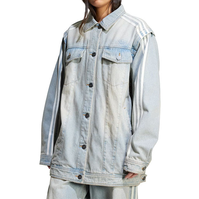 adidas originals アディダスオリジナルス ADILENIUM アディレニウム デニムシャツジャケット JX9209 インディゴ デニムジャケット Gジャン レディース