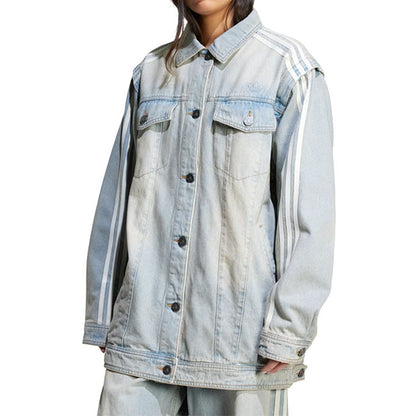 adidas originals アディダスオリジナルス ADILENIUM アディレニウム デニムシャツジャケット JX9209 インディゴ デニムジャケット Gジャン レディース