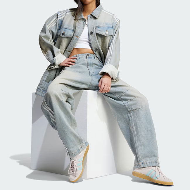 adidas originals アディダスオリジナルス ADILENIUM アディレニウム デニムシャツジャケット JX9209 インディゴ デニムジャケット Gジャン レディース
