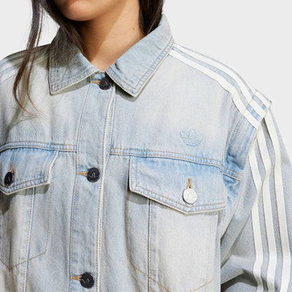 adidas originals アディダスオリジナルス ADILENIUM アディレニウム デニムシャツジャケット JX9209 インディゴ デニムジャケット Gジャン レディース