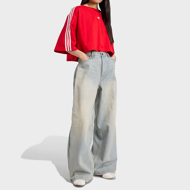 adidas originals アディダスオリジナルス ADILENIUM アディレニウム ジップ ウォッシュドデニムパンツ JX9210 インディゴ ジーパン ジーンズ レディース