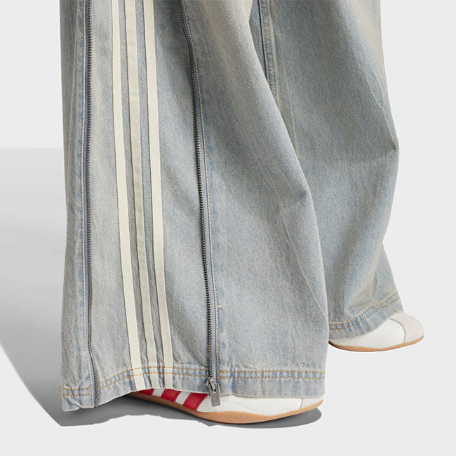 adidas originals アディダスオリジナルス ADILENIUM アディレニウム ジップ ウォッシュドデニムパンツ JX9210 インディゴ ジーパン ジーンズ レディース