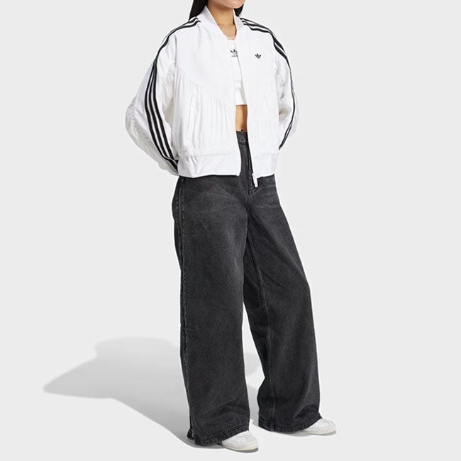 adidas originals アディダスオリジナルス ADILENIUM アディレニウム ジップ ウォッシュドデニムパンツ JX9211 インディゴ ジーパン ジーンズ レディース