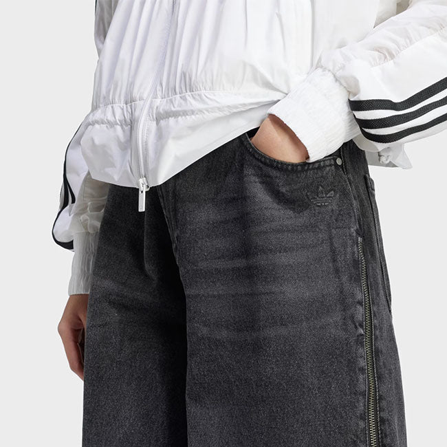 adidas originals アディダスオリジナルス ADILENIUM アディレニウム ジップ ウォッシュドデニムパンツ JX9211 インディゴ ジーパン ジーンズ レディース