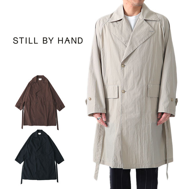 Still by Hand スティルバイハンド ベルテッドコート CO01201 ハーフコート (メンズ)