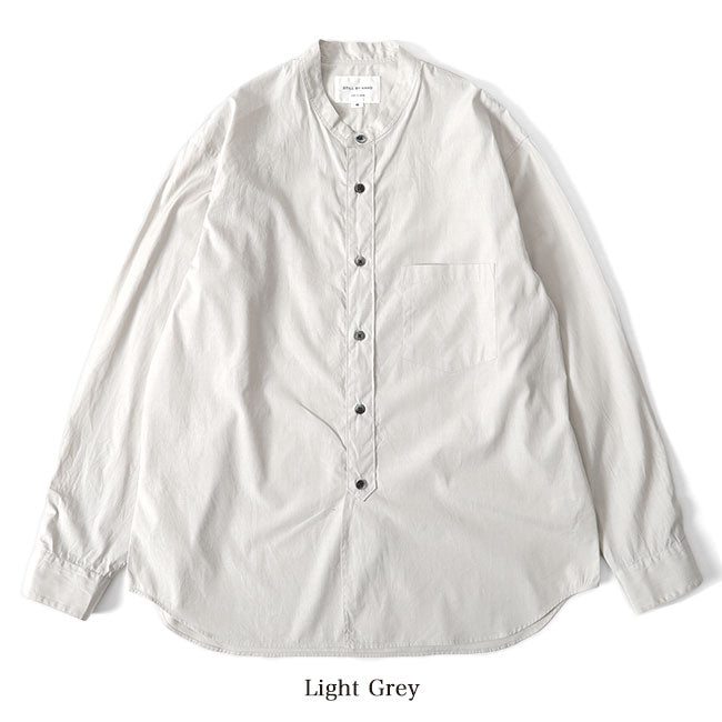 Still by Hand スティルバイハンド バンドカラーシャツ SH04201 長袖シャツ ノーカラー (メンズ)