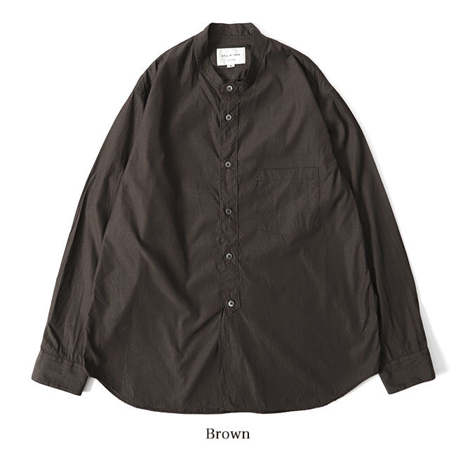 Still by Hand スティルバイハンド バンドカラーシャツ SH04201 長袖シャツ ノーカラー (メンズ)