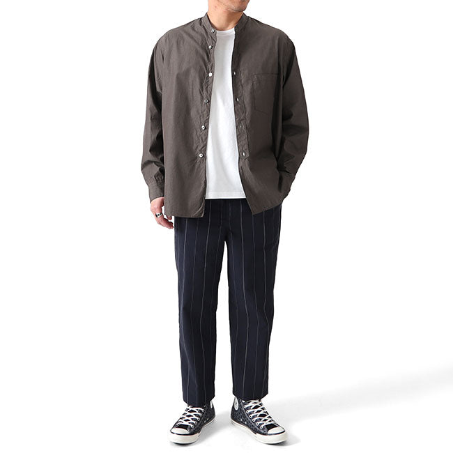 Still by Hand スティルバイハンド バンドカラーシャツ SH04201 長袖シャツ ノーカラー (メンズ)