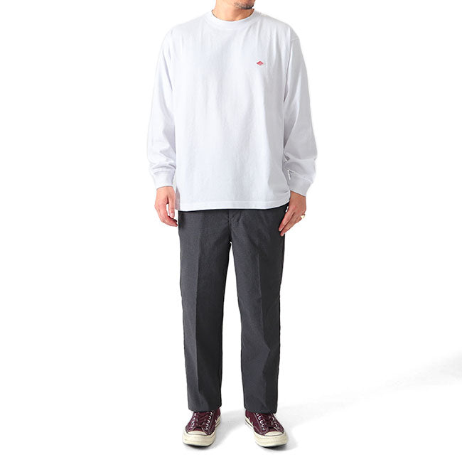 DANTON ダントン ワッペンロゴ ワイド ロンT DT-C0132 DT-C0133 長袖Tシャツ メンズ レディース