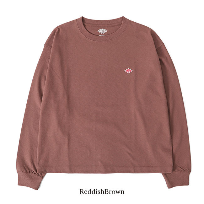 DANTON ダントン ワッペンロゴ ワイド ロンT DT-C0132 DT-C0133 長袖Tシャツ メンズ レディース