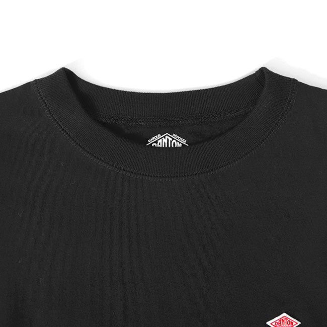 DANTON ダントン リブ付き ワッペンロゴ ワイド ロンT DT-C0134 スウェットロンT 長袖Tシャツ メンズ