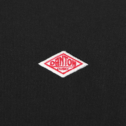 DANTON ダントン リブ付き ワッペンロゴ ワイド ロンT DT-C0134 スウェットロンT 長袖Tシャツ メンズ
