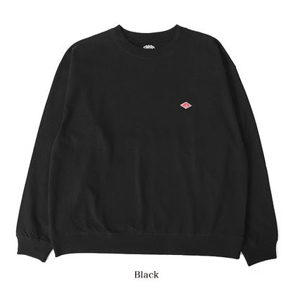 DANTON ダントン リブ付き ワッペンロゴ ワイド ロンT DT-C0134 スウェットロンT 長袖Tシャツ メンズ