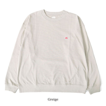 DANTON ダントン リブ付き ワッペンロゴ ワイド ロンT DT-C0134 スウェットロンT 長袖Tシャツ メンズ