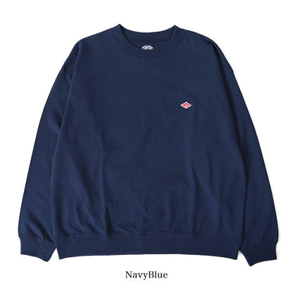 DANTON ダントン リブ付き ワッペンロゴ ワイド ロンT DT-C0134 スウェットロンT 長袖Tシャツ メンズ