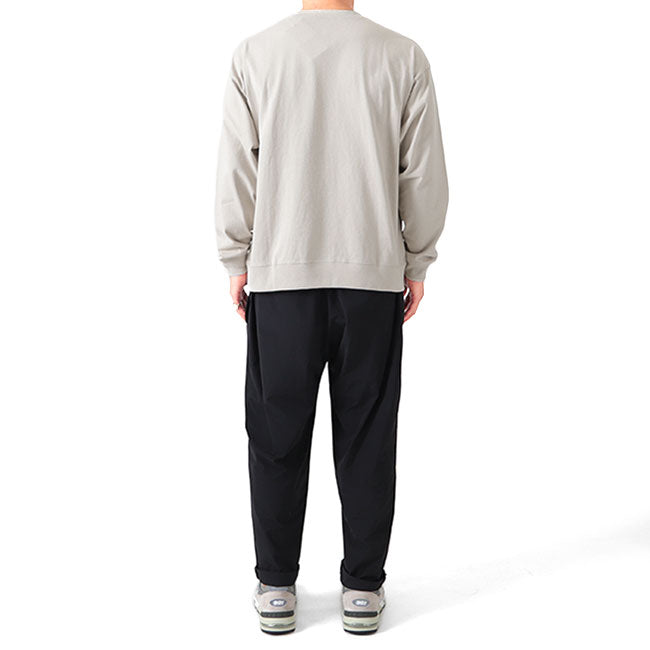 DANTON ダントン リブ付き ワッペンロゴ ワイド ロンT DT-C0134 スウェットロンT 長袖Tシャツ メンズ