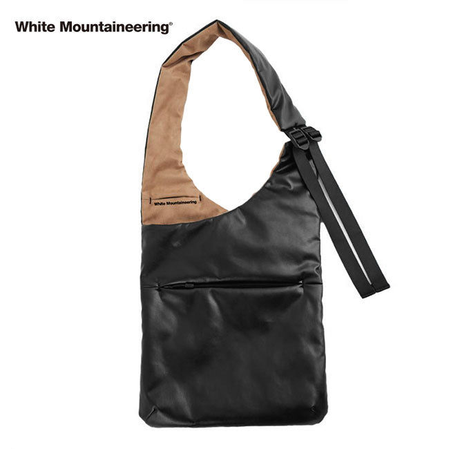 White Mountaineering ホワイトマウンテニアリング シンセティックレザー 2WAY トート & ショルダーバッグ WM2373806