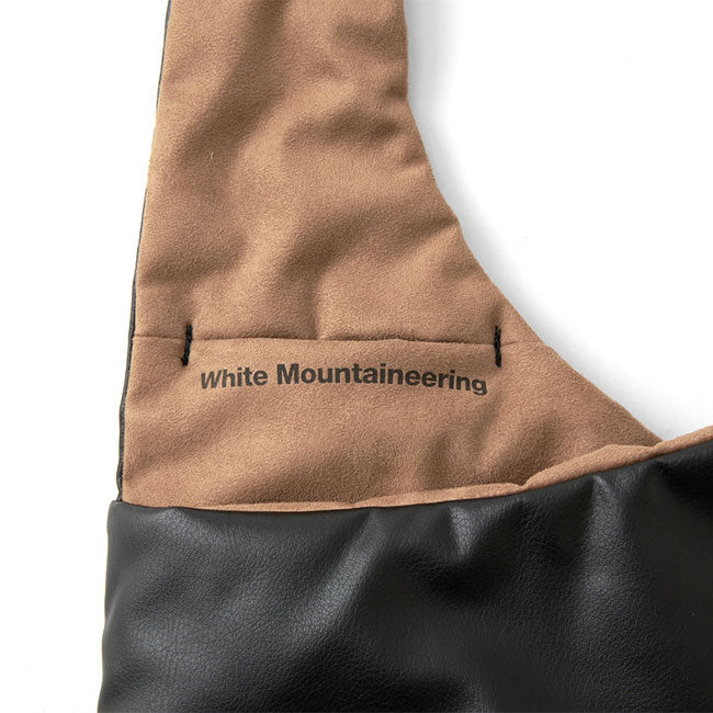White Mountaineering ホワイトマウンテニアリング シンセティックレザー 2WAY トート & ショルダーバッグ WM2373806