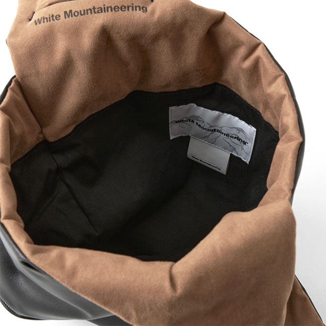 White Mountaineering ホワイトマウンテニアリング シンセティックレザー 2WAY トート & ショルダーバッグ WM2373806