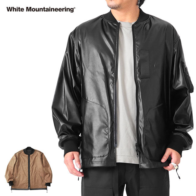 White Mountaineering DOUBLEFACE FAUX LEATHER REVERSIBLE MA-1 WM2373214
