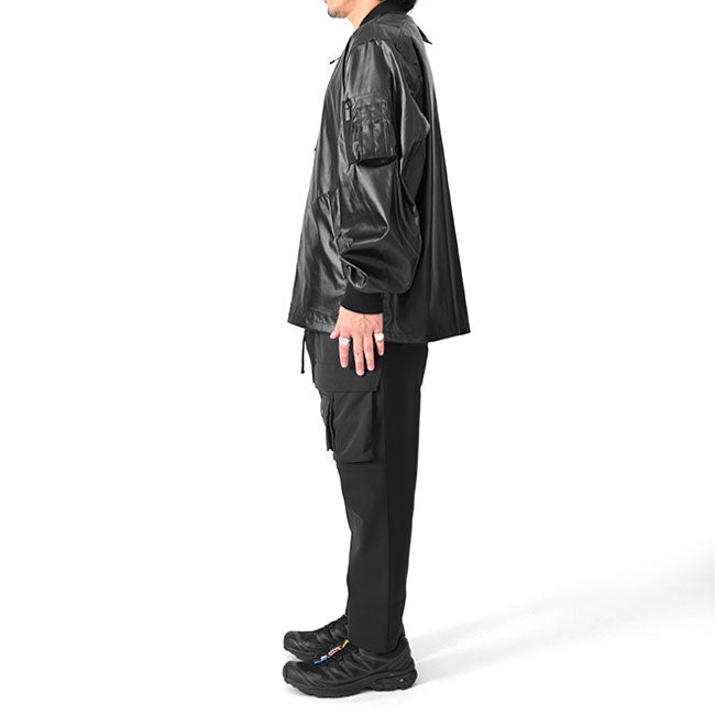 White Mountaineering DOUBLEFACE FAUX LEATHER REVERSIBLE MA-1 WM2373214