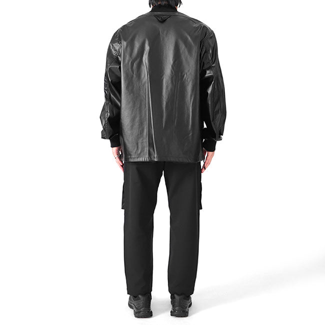 White Mountaineering DOUBLEFACE FAUX LEATHER REVERSIBLE MA-1 WM2373214