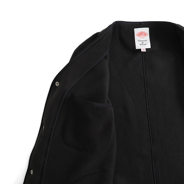 DANTON ダントン フリース ノーカラー ジャケット カーディガン JD-8911 (レディース)
