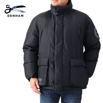 DENHAM デンハム シザーロゴワッペン フード内蔵 スタンドカラー ダウンジャケット D.N.H.M DOWN メンズ