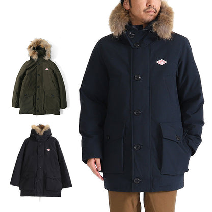 DANTON ダントン ファー付き フードダウンコート JD-8932 LAS ダウンジャケット (メンズ)