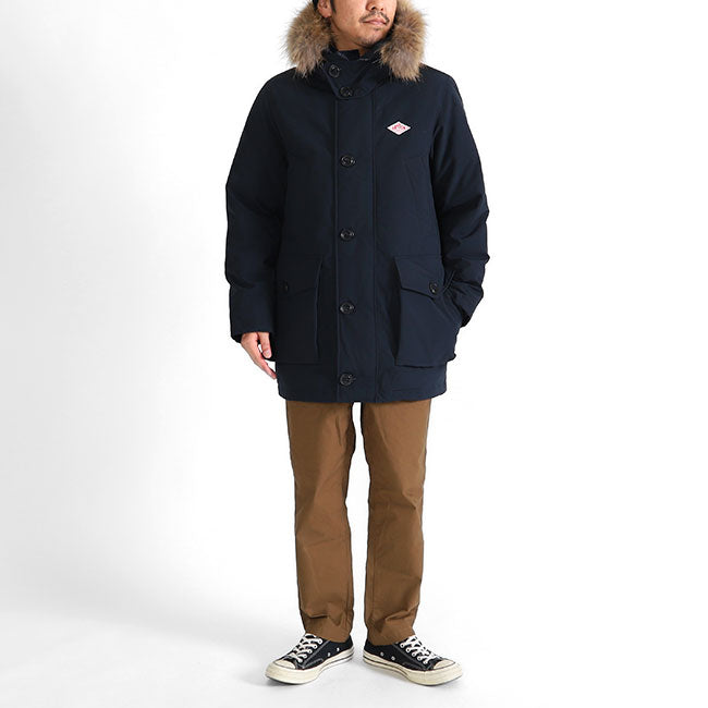 DANTON ダントン ファー付き フードダウンコート JD-8932 LAS ダウンジャケット (メンズ)