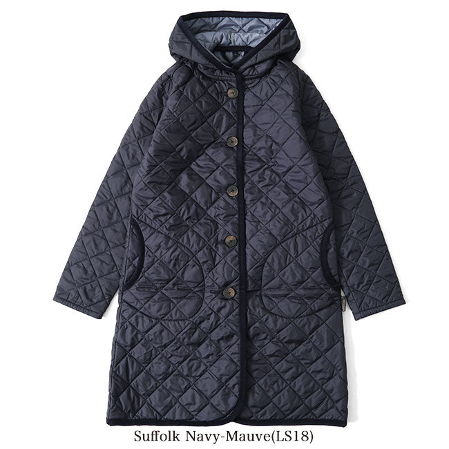 別注カラー LAVENHAM ラベンハム BRUNDON ブランドン ラブンスター キルティングコー ロングコート (レディース)