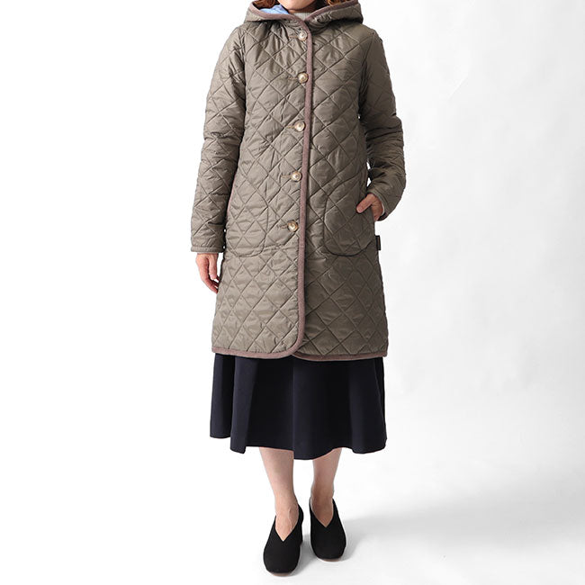 別注カラー LAVENHAM ラベンハム BRUNDON ブランドン ラブンスター キルティングコー ロングコート (レディース)