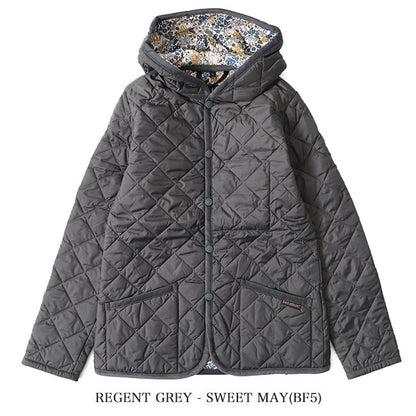 50周年限定モデル LAVENHAM ラベンハム CRAYDON クレイドン リバティ ショート丈 フード付き キルティングジャケット 花柄 マリア (レディース)