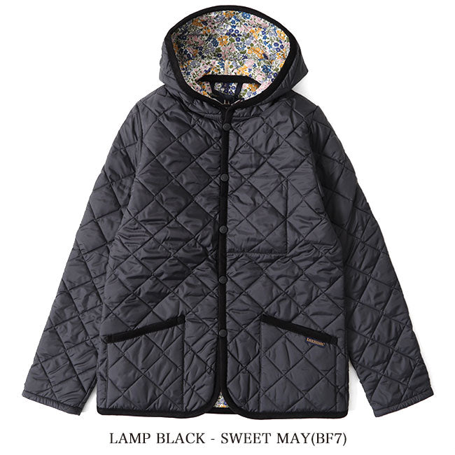 50周年限定モデル LAVENHAM ラベンハム CRAYDON クレイドン リバティ ショート丈 フード付き キルティングジャケット 花柄 マリア (レディース)
