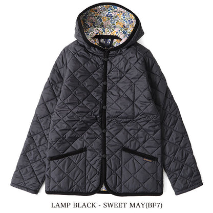 50周年限定モデル LAVENHAM ラベンハム CRAYDON クレイドン リバティ ショート丈 フード付き キルティングジャケット 花柄 マリア (レディース)