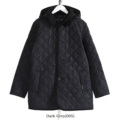 LAVENHAM ラベンハム DENSTON 2S デンストン フランネル フード付き キルティングジャケット ウール (メンズ)
