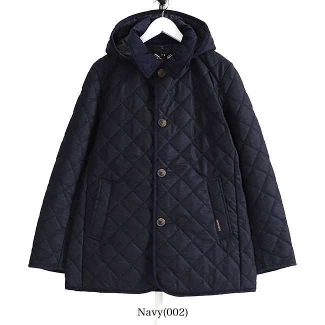 LAVENHAM ラベンハム DENSTON 3 デンストン フランネル フード付き キルティングジャケット ウール (メンズ)