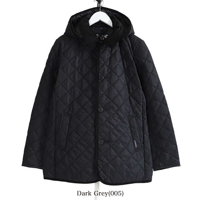 LAVENHAM ラベンハム DENSTON 3 デンストン フランネル フード付き キルティングジャケット ウール (メンズ)