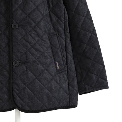 LAVENHAM ラベンハム DENSTON 3 デンストン フランネル フード付き キルティングジャケット ウール (メンズ)