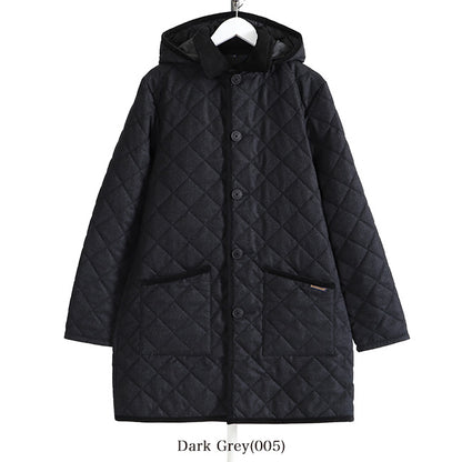 LAVENHAM ラベンハム GRINSTEAD グリンステッド フランネル フード付き キルティングジャケット コート (メンズ)