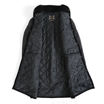 LAVENHAM ラベンハム WEYBREAD WINDOWPANE ウェイブレッド ウィンドウペイン チェック スタンドカラー フランネル キルティングコート (メンズ)