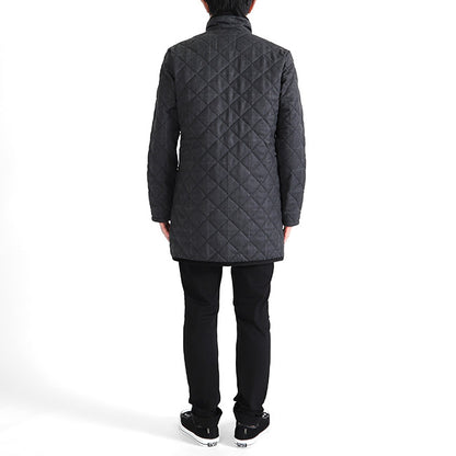 LAVENHAM ラベンハム WEYBREAD WINDOWPANE ウェイブレッド ウィンドウペイン チェック スタンドカラー フランネル キルティングコート (メンズ)
