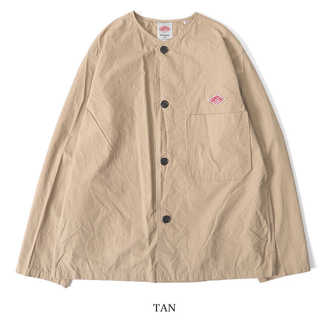 DANTON ダントン ノーカラージャケット JD-8040 DUK シャツジャケット (メンズ)